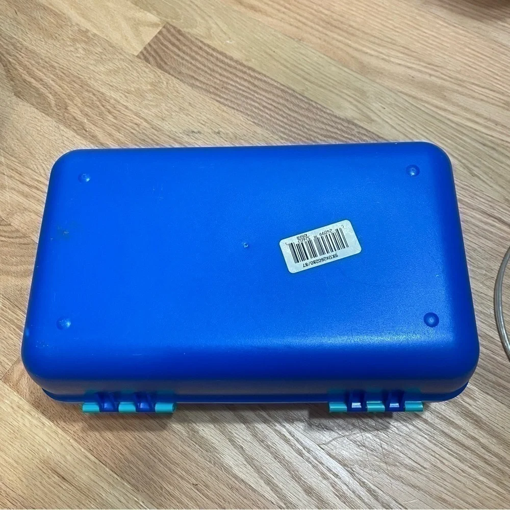 Vintage Caboodles Makeup Organizer Storage Teal Blue Pink